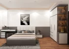 Thiết kế nội thất phòng ngủ căn hộ ở Hoàng Hoa Thám